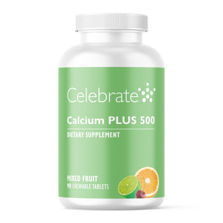 Celebrate Vitamins Calcium PLUS 500 Chewable Tablets Bottle