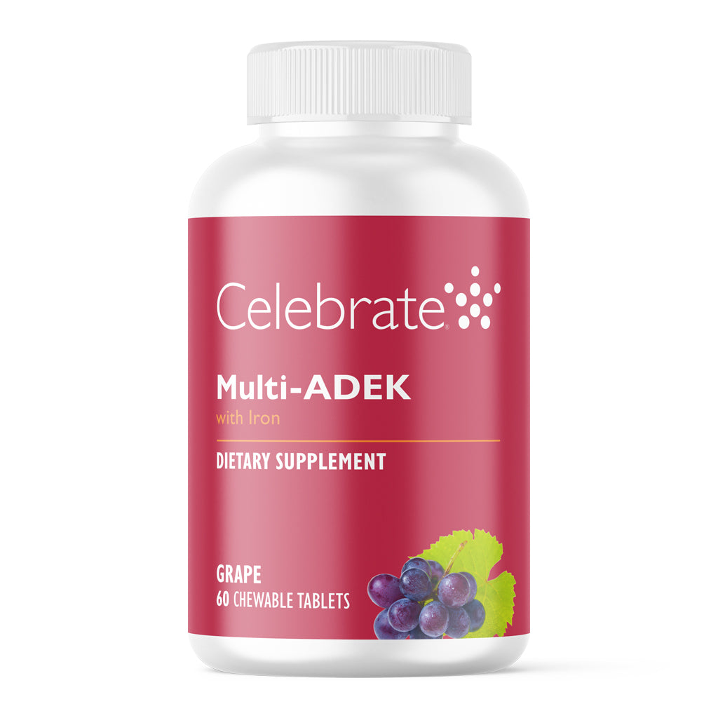 Celebrate Vitamins Multi ADEK vitamins with iron chewable tablets