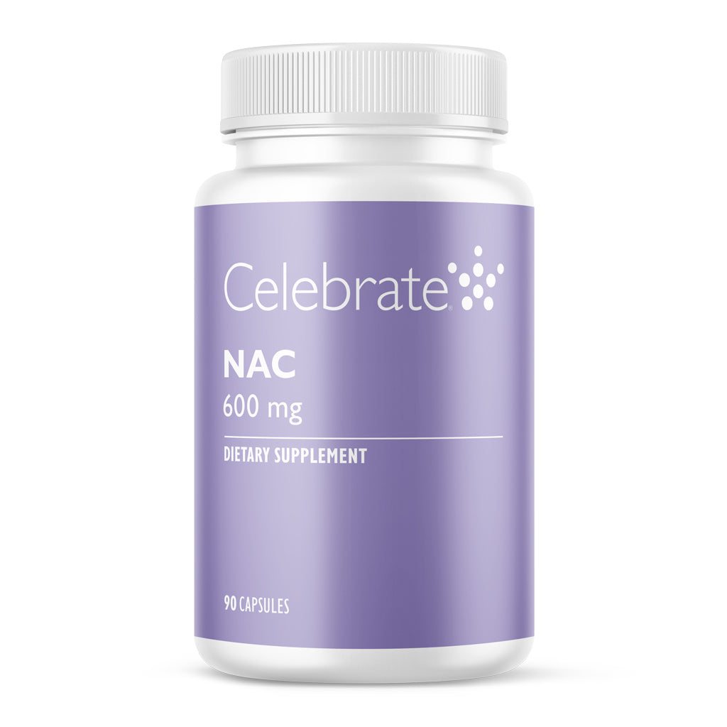 NAC 600mg (N-Acetyl Cysteine) Capsules, 90 count - Celebrate Celebrate Vitamins NAC 600mg (N-Acetyl Cysteine) Capsules, 90 count - Celebrate Celebrate Vitamins
