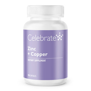 Celebrate's Zinc Plus Copper in a 90 count bottle