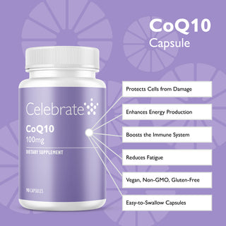 Features of Celebrate Vitamins CoQ10 100mg