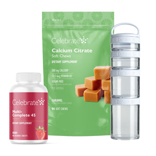 RNY Roux-en-Y gastric bypass kit with Multi-Complete 45 berry and Caramel calcium soft chews