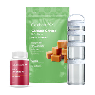 RNY Roux-en-Y gastric bypass kit with Multi-Complete 45 capsule and Caramel calcium soft chews