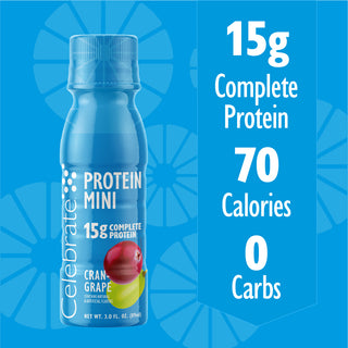 Product Facts of Celebrate Protein Mini - Cran-Grape Flavor