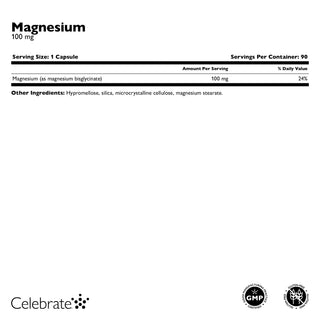 Magnesium, 100 mg Capsule