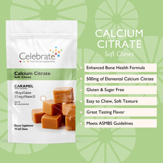 Caramel  calcium citrate soft chew product information 