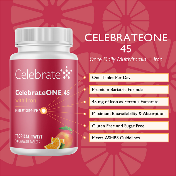 CelebrateONE Multi with 45 mg iron Chewable Celebrate