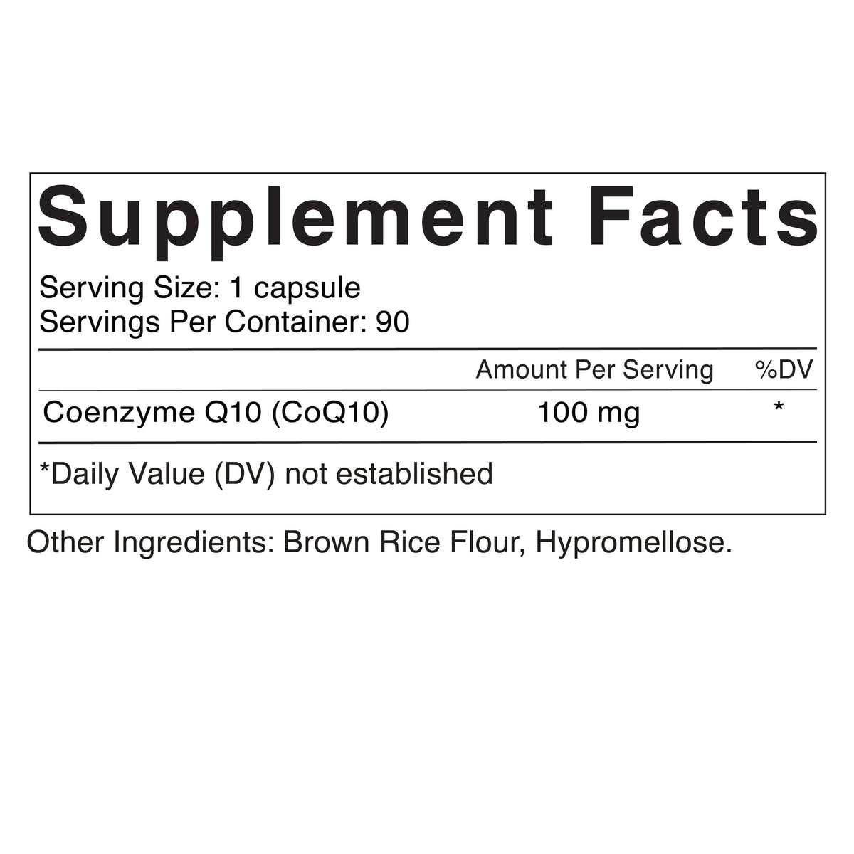 CoQ10 (Coenzyme Q10) Capsules 100mg Celebrate