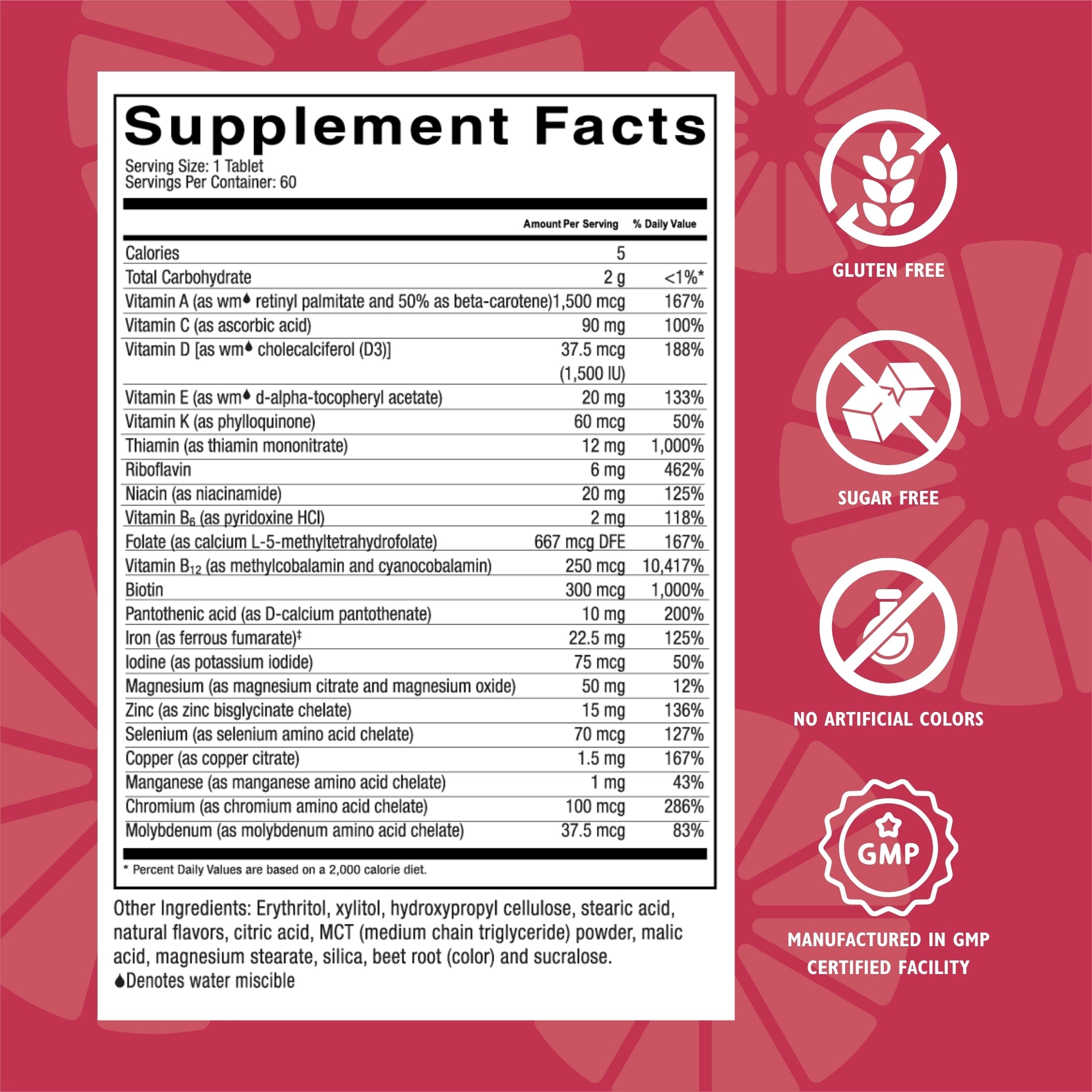 45 Chewable Bariatric Multivitamins with Iron