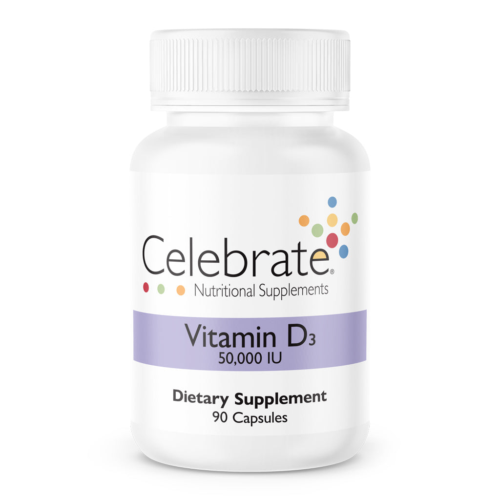 Celebrate Vitamins Vitamin D3 50000 iu capsules, 90 count bottle