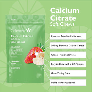strawberry banana calcium citrate soft chew product information 