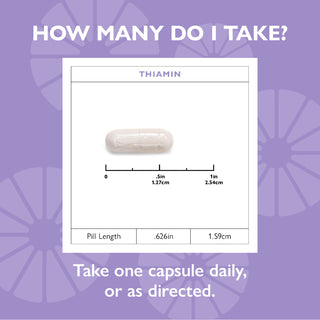 Scale Image of Thiamin Capsule .626in length