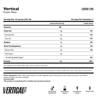 Vertical Clear Protein Water
