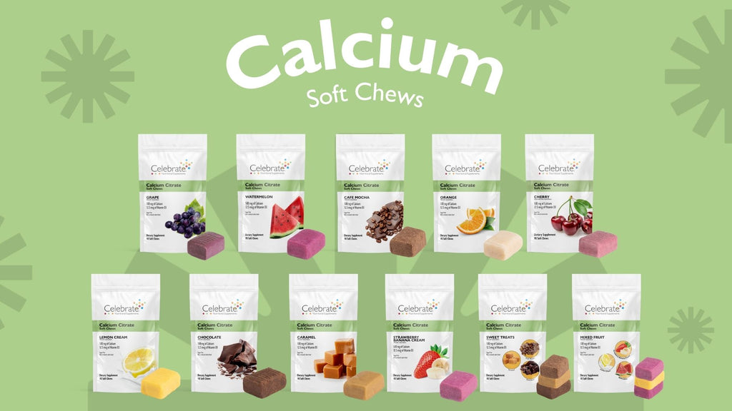 A video describing Celebrate Vitamins Calcium Citrate Soft Chews product line