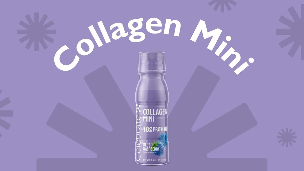 A video describing Celebrate Vitamins Collagen Mini Ready To Drink product