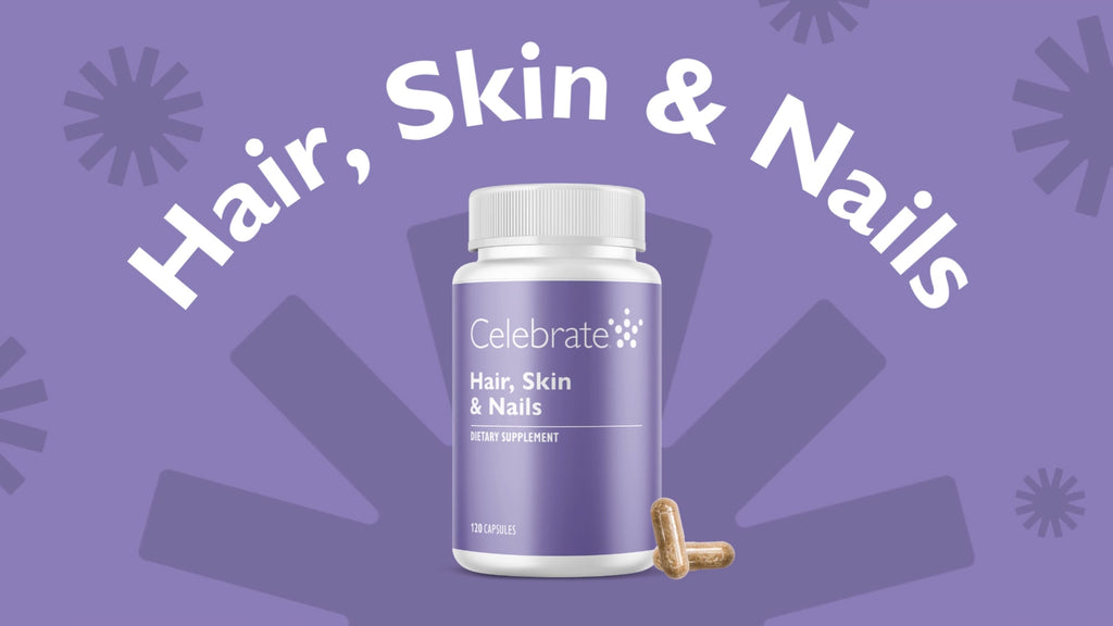 A video describing Celebrate Vitamins Hair, Skin, and Nails Capsules