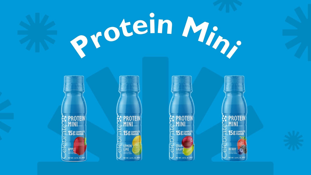 A video describing Celebrate Vitamins Protein Mini product line