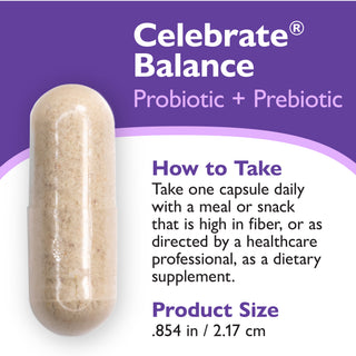 Celebrate® Balance Probiotic + Prebiotic Capsules