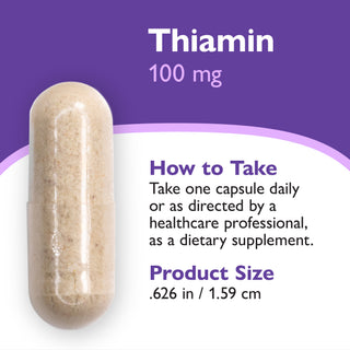 Thiamin 100mg Capsules (Vitamin B1)