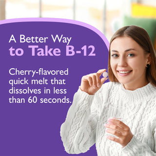 Vitamin B-12 1,000 mcg Quick-Melt Tablet, Cherry