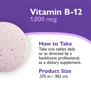 Vitamin B-12 1,000 mcg Quick-Melt Tablet, Cherry