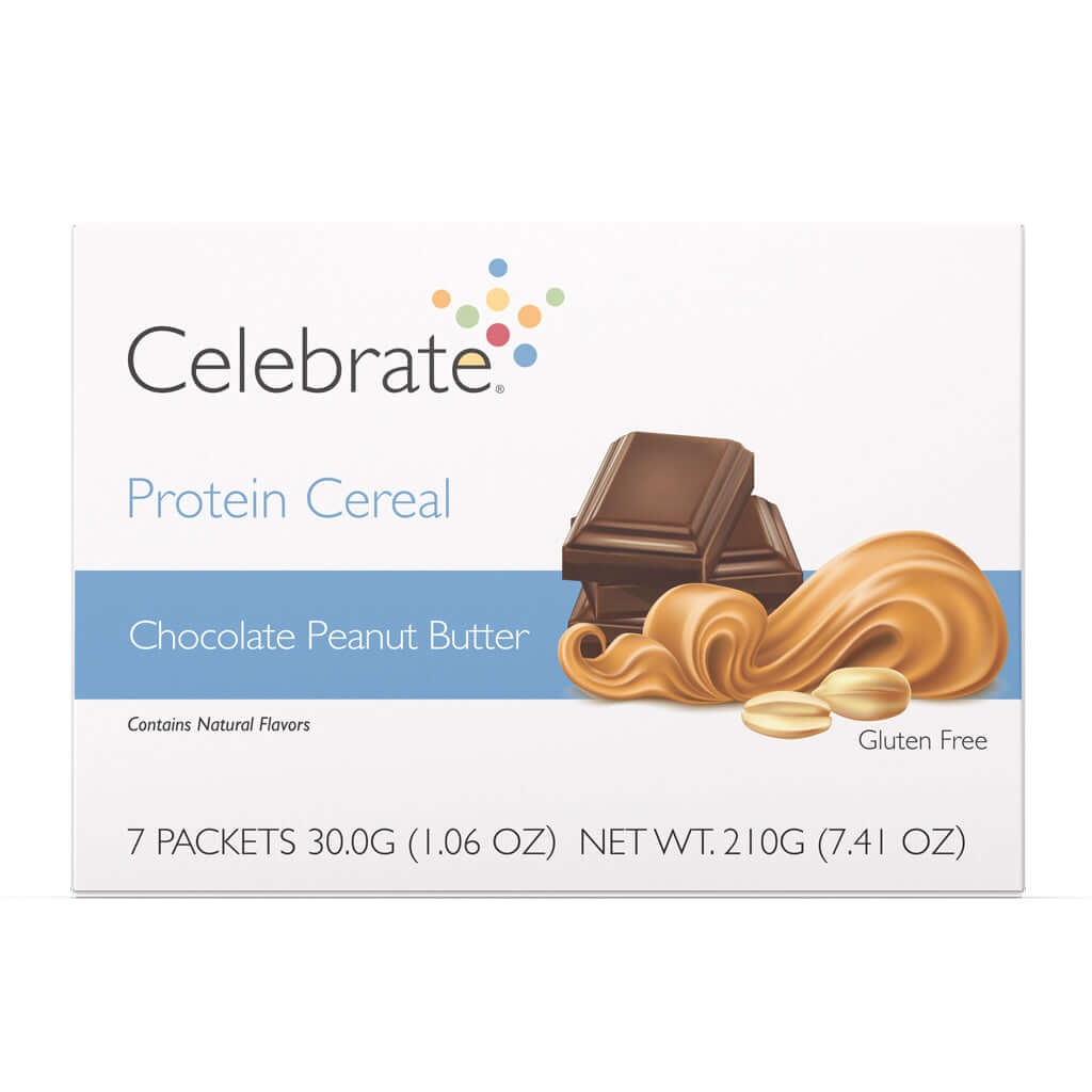 Celebrate Protein Cereal Chocolate Peanut Butter 7 count pack
