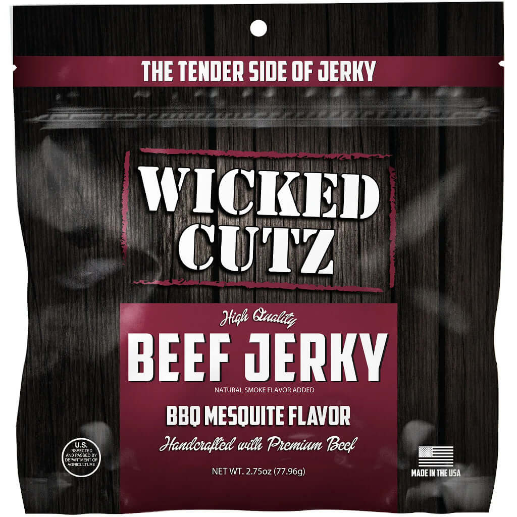 Picture of Wicked Cutz Beef Jerky BBQ Mesquite Flavor