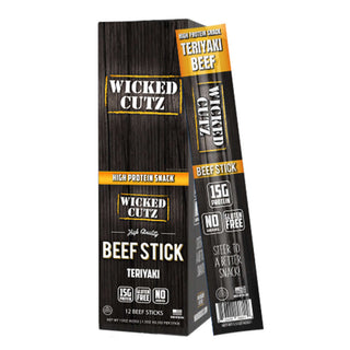 Picture of Wicked Cutz meat snack sticks 12 pack Teriyaki